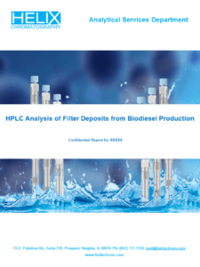 HPLC Analysis of Filter Deposits from Biodiesel Production 