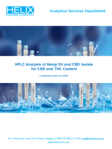 HPLC Analysis of Hemp Oil and CBD Isolate for CBD and THC Content