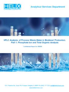 HPLC Analysis of Process Waste Water