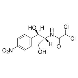 Chloramphenicol Cl2CHCONHCH(CH2OH)CH(OH)C6H4NO2