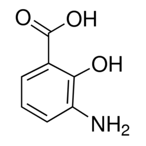 3-Aminosalicylic acid H2NC6H3-2-(OH)CO2H